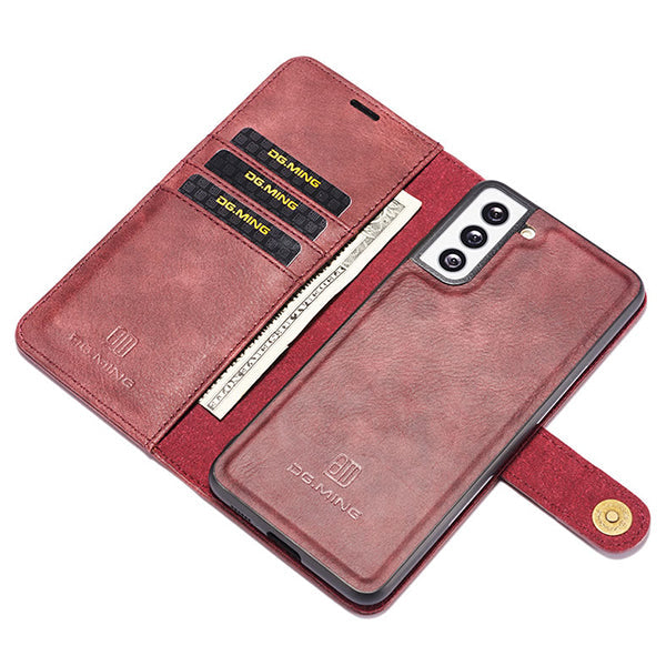 Detachable Ming Burgundy Wallet Samsung S21 Plus