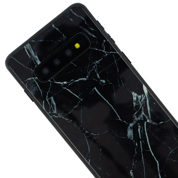 Square Marble Black Samsung S10