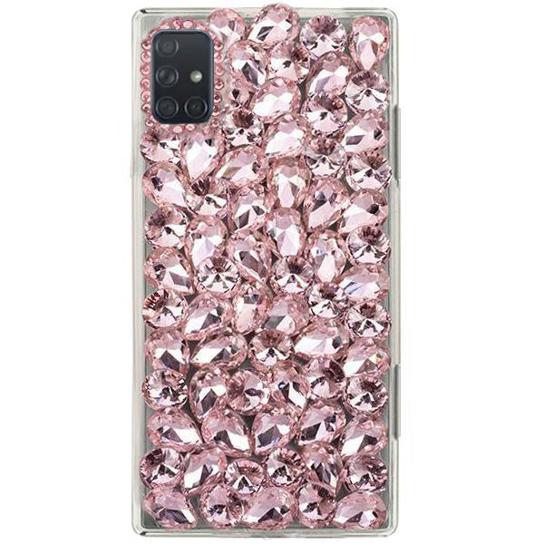 Handmade Bling Pink Silver Case Samsung A71