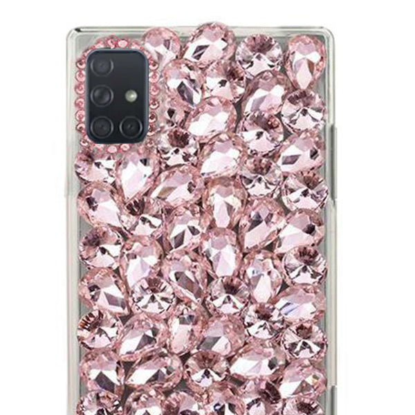 Handmade Bling Pink Silver Case Samsung A71
