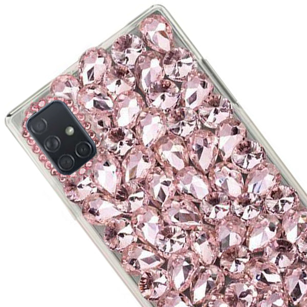 Handmade Bling Pink Silver Case Samsung A71