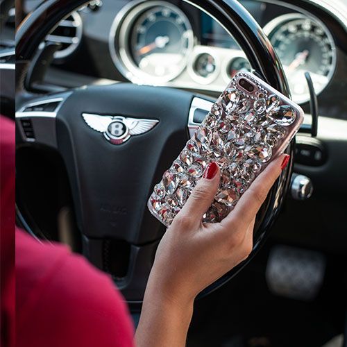 Handmade Silver Bling Case IPhone XR - Bling Cases.com