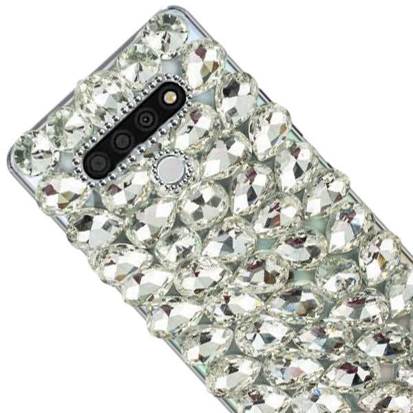 Handmade Silver Bling Case LG Stylo 6