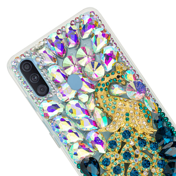 Handmade Peacock Bling Case Samsung A11