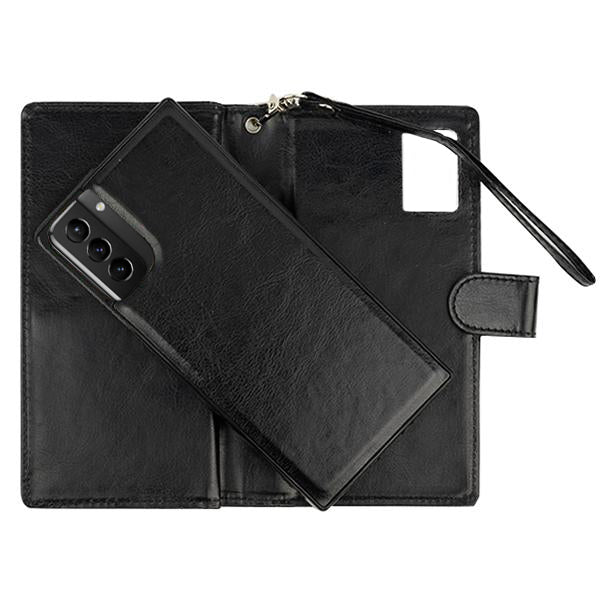 Detachable Black Wallet Samsung S21 Plus