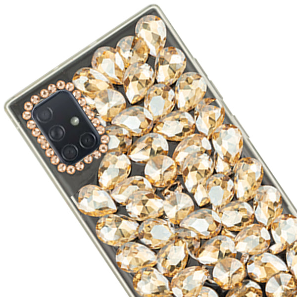 Handmade Bling Gold Case Samsung A71