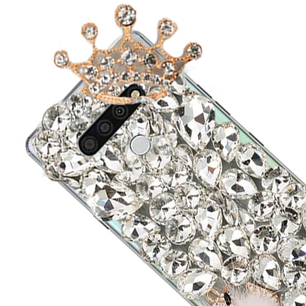 Handmade Bling Silver Fox Stones LG Stylo 6