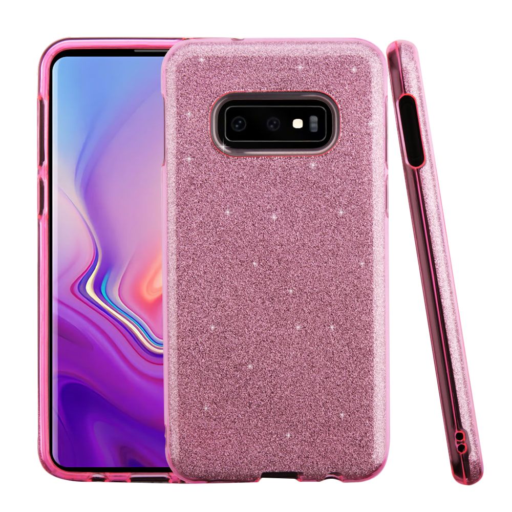 Glitter Pink Case Samsung S10E - Bling Cases.com