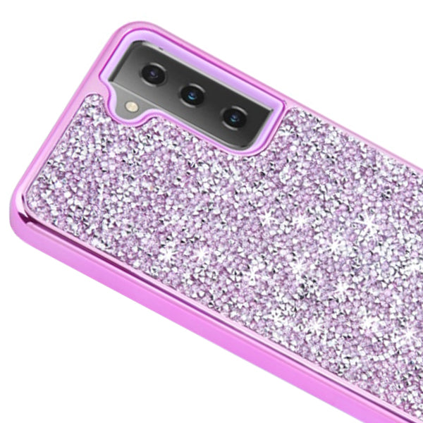 Hybrid Bling Case Purple Samsung S21