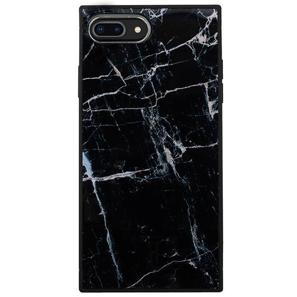 Square Marble Black Iphone 7/8 Plus