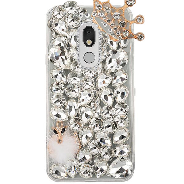 Handmade Fox Silver Bling Case LG Stylo 4