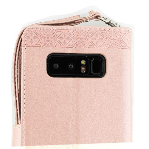 Starburst Rose Gold Wallet Purple Note 8 - Bling Cases.com