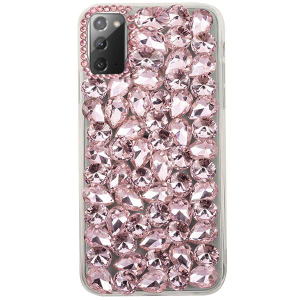 Handmade Bling Pink Case Note 20