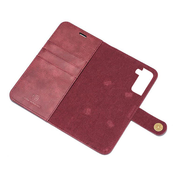 Detachable Ming Burgundy Wallet Samsung S21 Plus