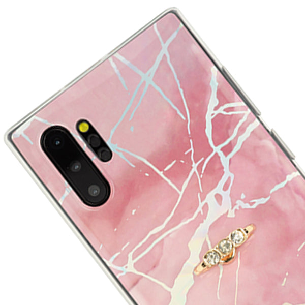 Marble Pink Ring Case Note 10