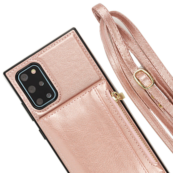 Crossbody Pouch Rose Gold Case Samsung S20 Plus
