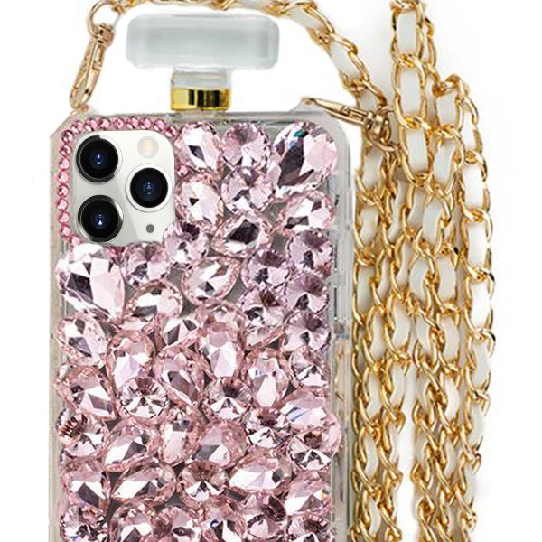 Handmade Bling Pink Bottle Case IPhone 13 Pro