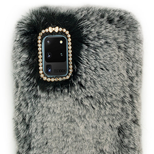 Fur Case Grey Samsung S20 Ultra