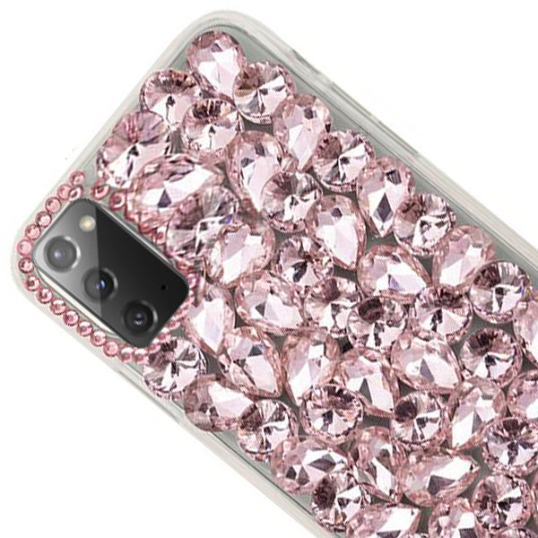 Handmade Bling Pink Case Note 20