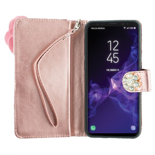 Handmade Fox Bling Wallet Detachable Samsung S9 Plus