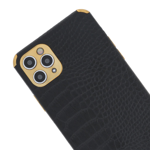 Reptile Style Black Gold Trim Case Iphone 11 Pro Max