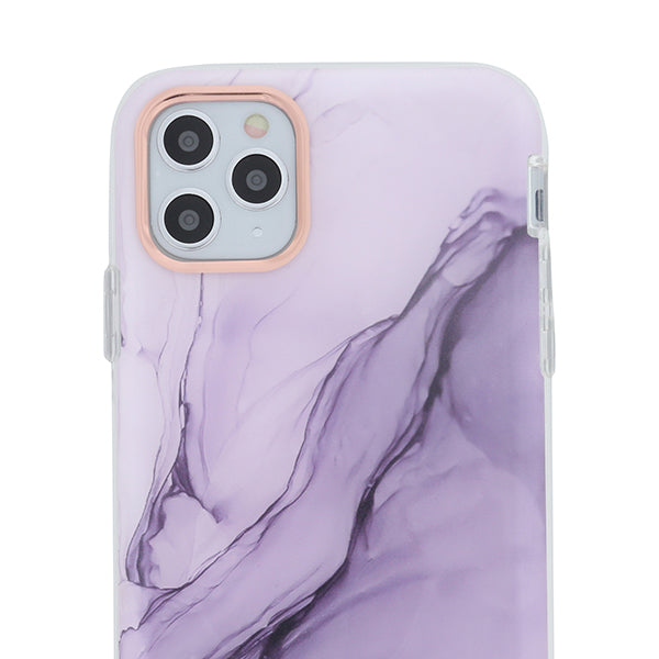 Marble Thin Hard Case Purple Iphone 11 Pro Max