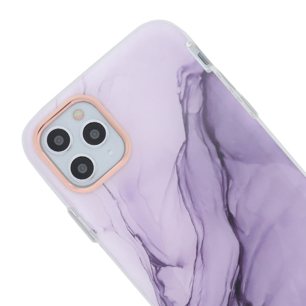 Marble Thin Hard Case Purple Iphone 11 Pro Max