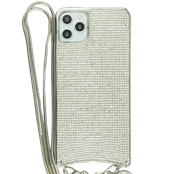 Bling Tpu Crossbody Silver Case Iphone 11 Pro Max