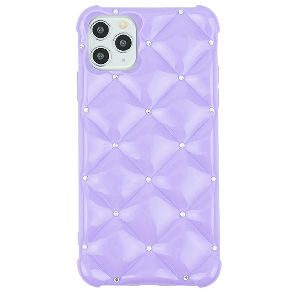 Plush Tpu Bling Skin Purple Iphone 13 Pro Max