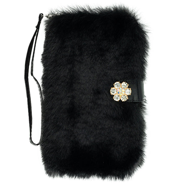 Fur Black Detachable Wallet Iphone 7/8 Plus
