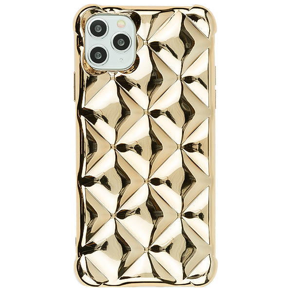 Plush Chrome Tpu Skin Case  Gold Iphone 13 Pro Max