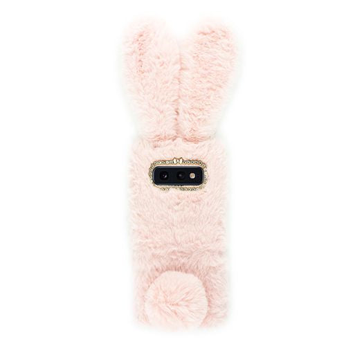 Bunny Fur Light Pink Case Samsung S10E - Bling Cases.com