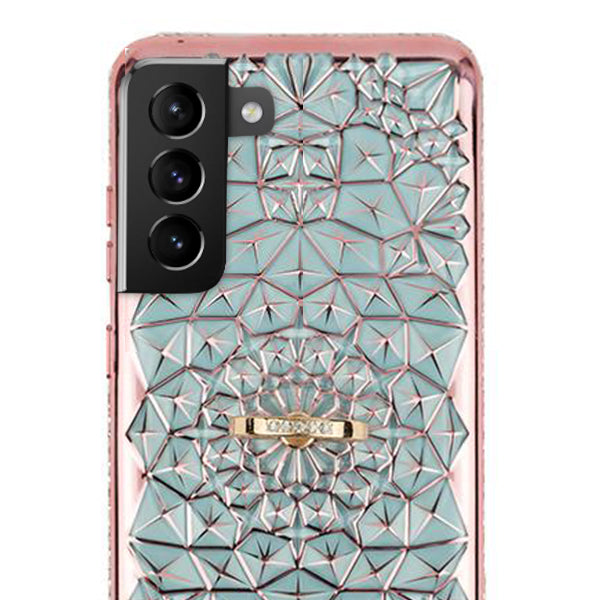 Abstract Ring Case Gold Samsung S21