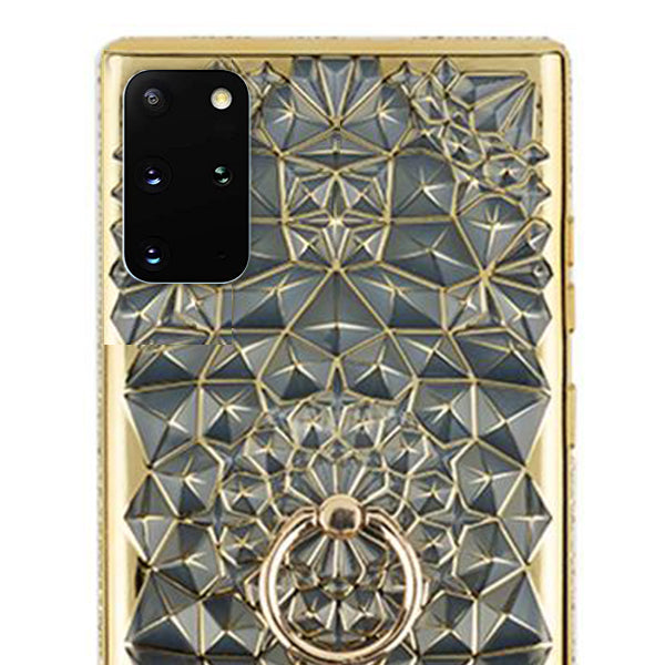 Abstract Ring Case Gold Samsung S20 Plus