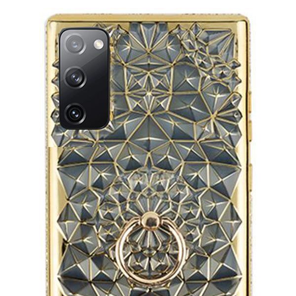 Abstract Ring Case Gold Samsung S20 FE