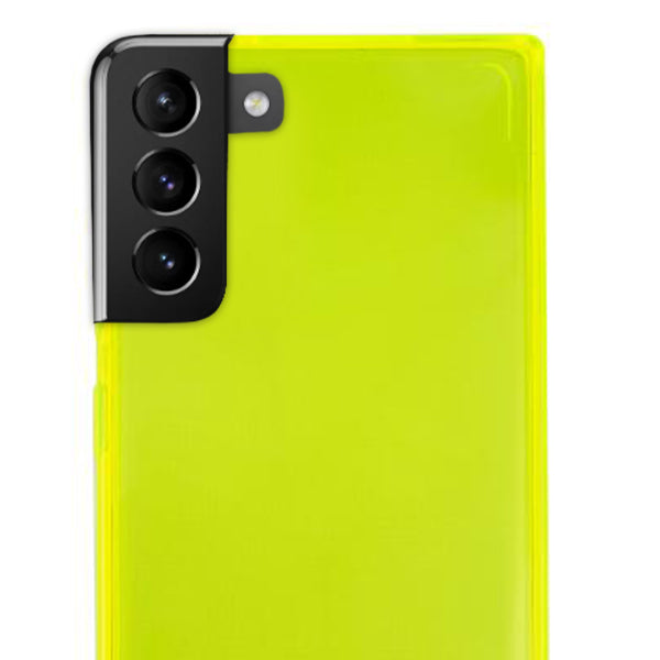 Square Box Skin Neon Green Samsung S21 Plus