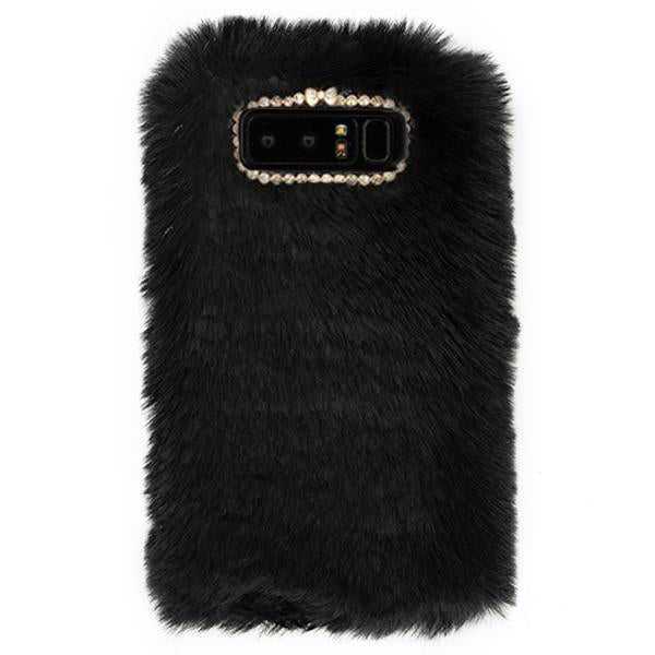Fur Case Black Samsung Note 8