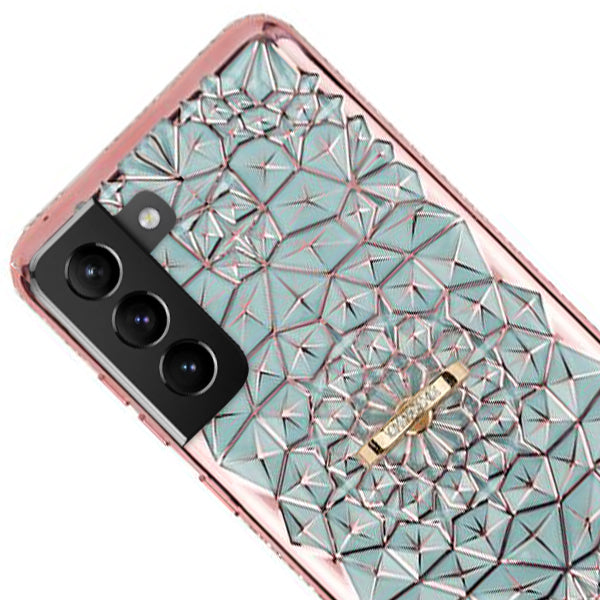 Abstract Ring Case Gold Samsung S21 Plus