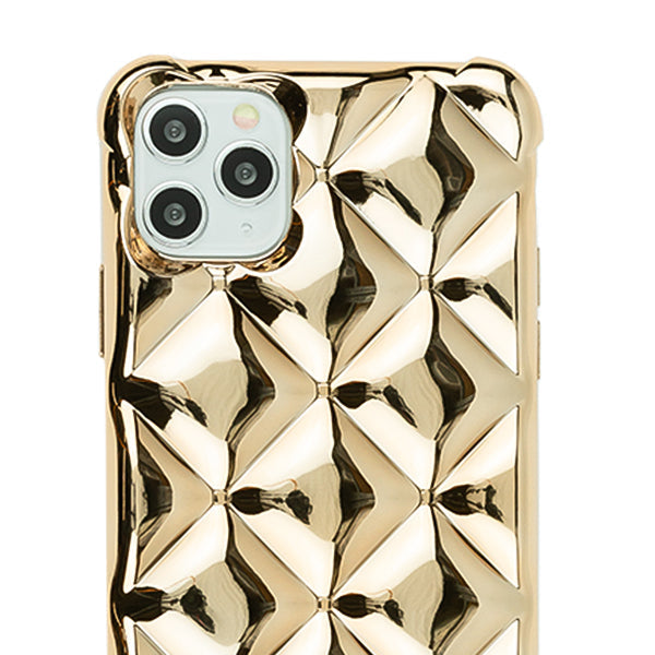 Plush Chrome Tpu Skin Case  Gold Iphone 13 Pro Max