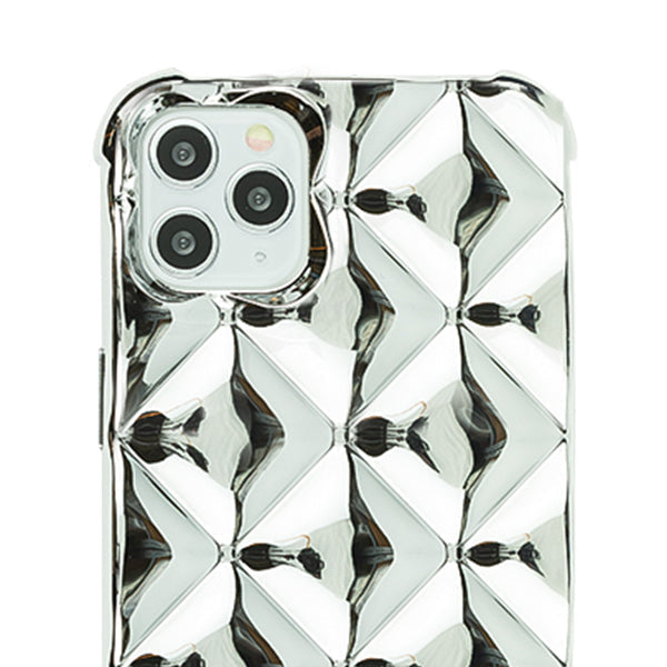 Plush Chrome Tpu Skin Case Silver Iphone 13 Pro Max