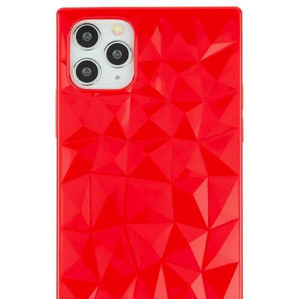 Square Box Triangle Tpu Skin Red Case Iphone 12 Pro Max