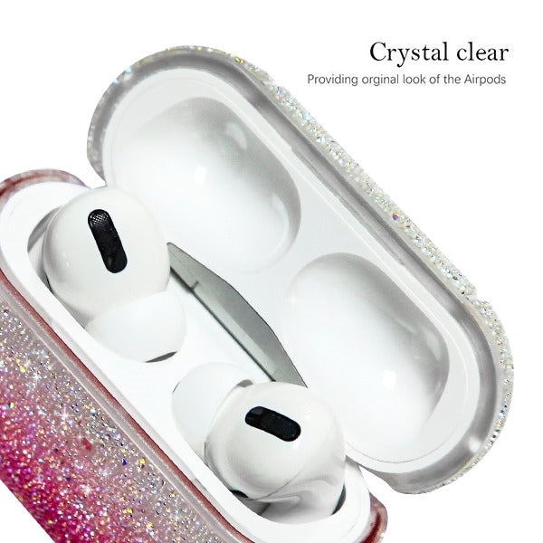 Glitter Bling Pink Fade Airpods Pro - Bling Cases.com