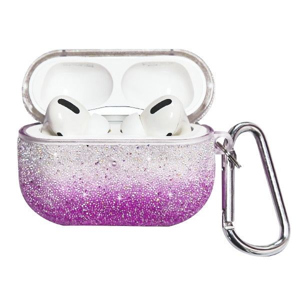 Glitter Bling Purple Fade Airpods Pro - Bling Cases.com