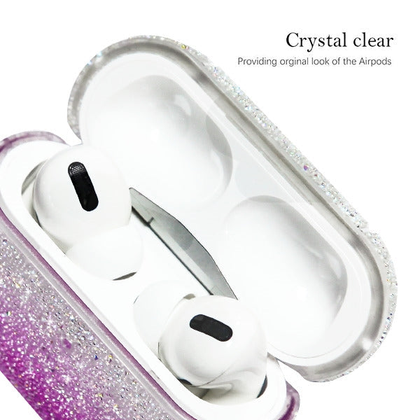 Glitter Bling Purple Fade Airpods Pro - Bling Cases.com