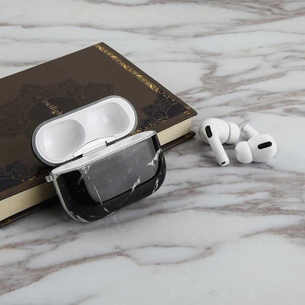 Black White Marble Airpods Pro - Bling Cases.com