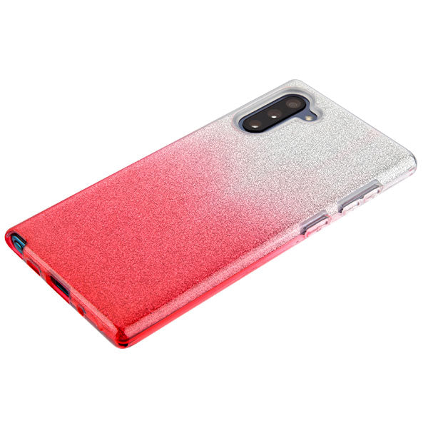 Glitter Pink Silver Case Samsung Note 10 - Bling Cases.com