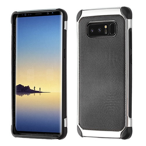 Black Chrome Silver Case Samsung Note 8 - Bling Cases.com