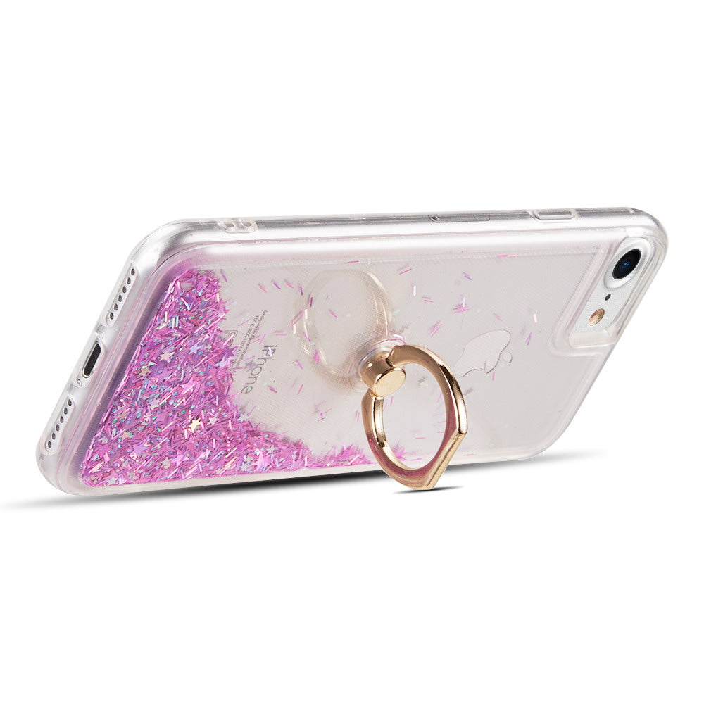 Liquid Ring Purple Case Iphone SE 2020 - Bling Cases.com