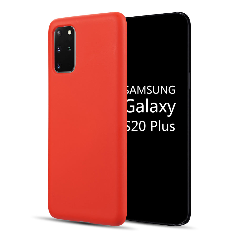 Silicone Skin Red Samsung S20 Plus - Bling Cases.com