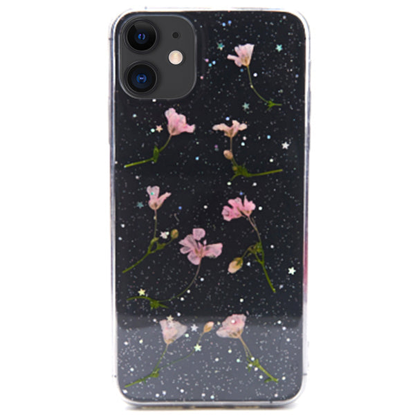 Real Flowers Pink Leaves Case Iphone 11